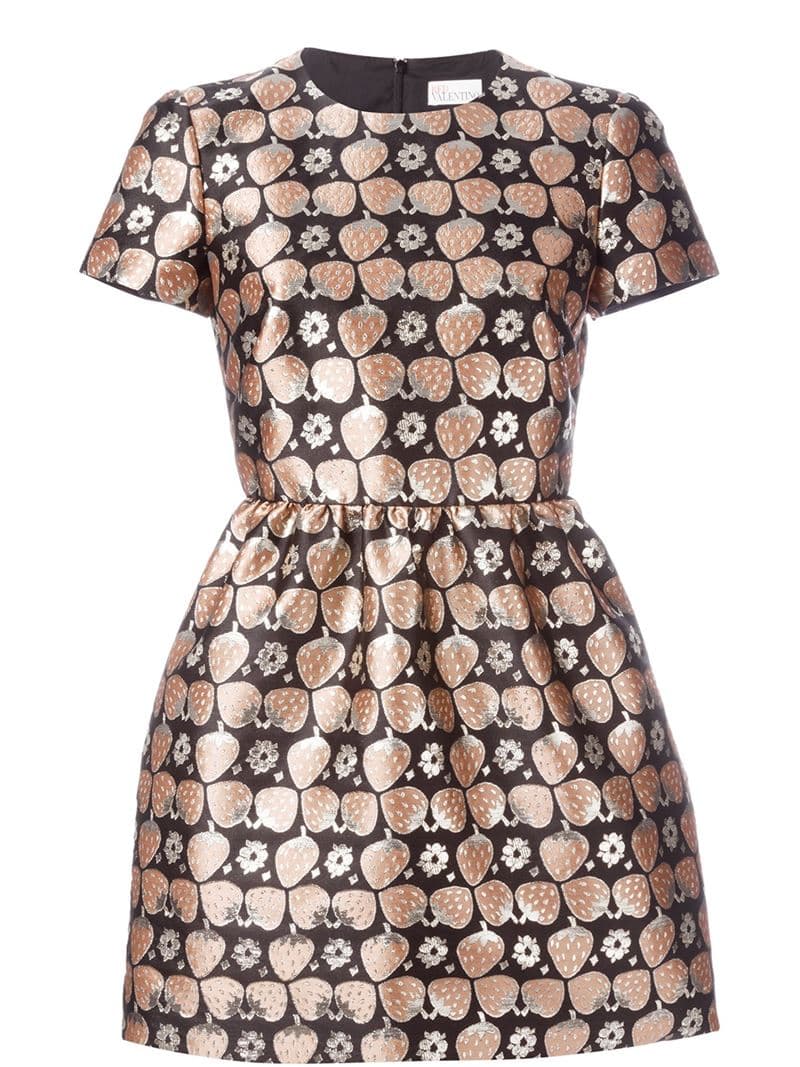RED Valentino – Strawberry Jacquard Dress