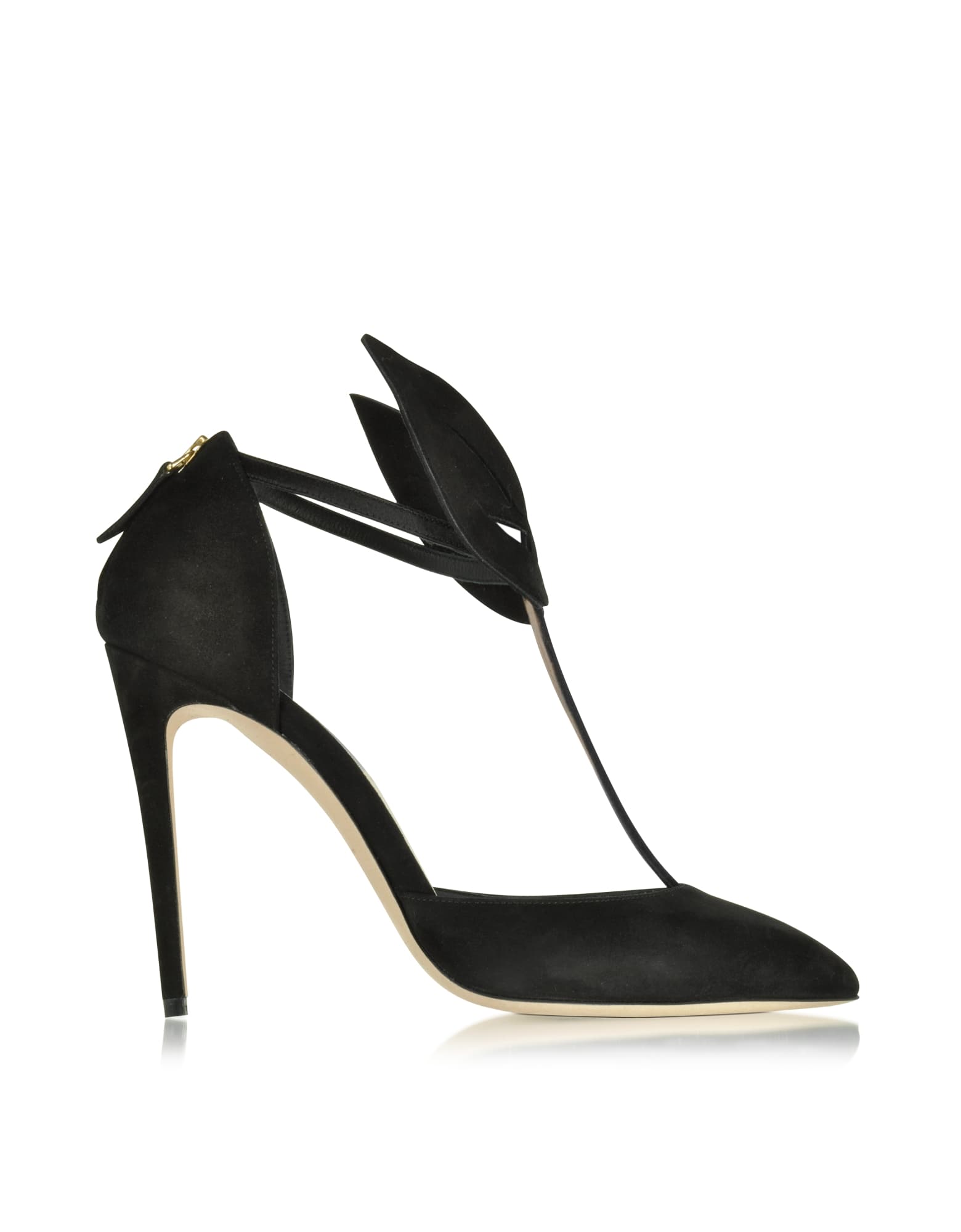 Olgana – Le Masque Black Suede and Satin Pump