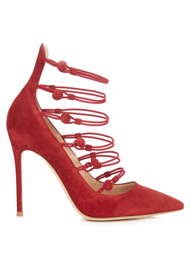 Gianvito Rossi – Marquis Suede Pumps – Red