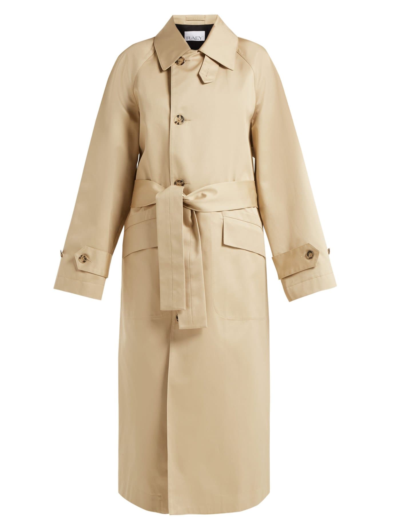 RAEY – Split-Back Cotton Trench Coat
