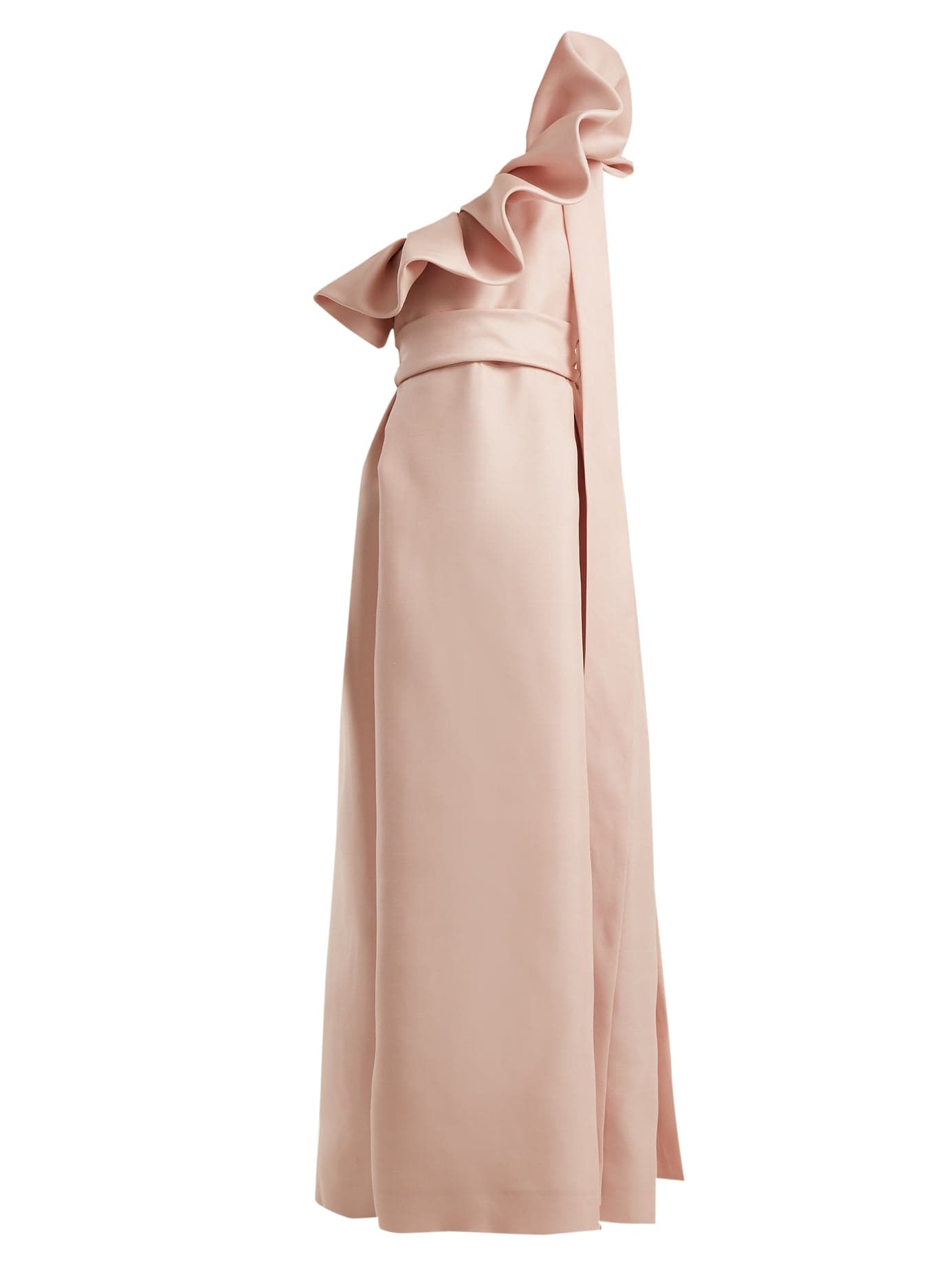 Valentino – One-Shoulder Silk Bow Dress