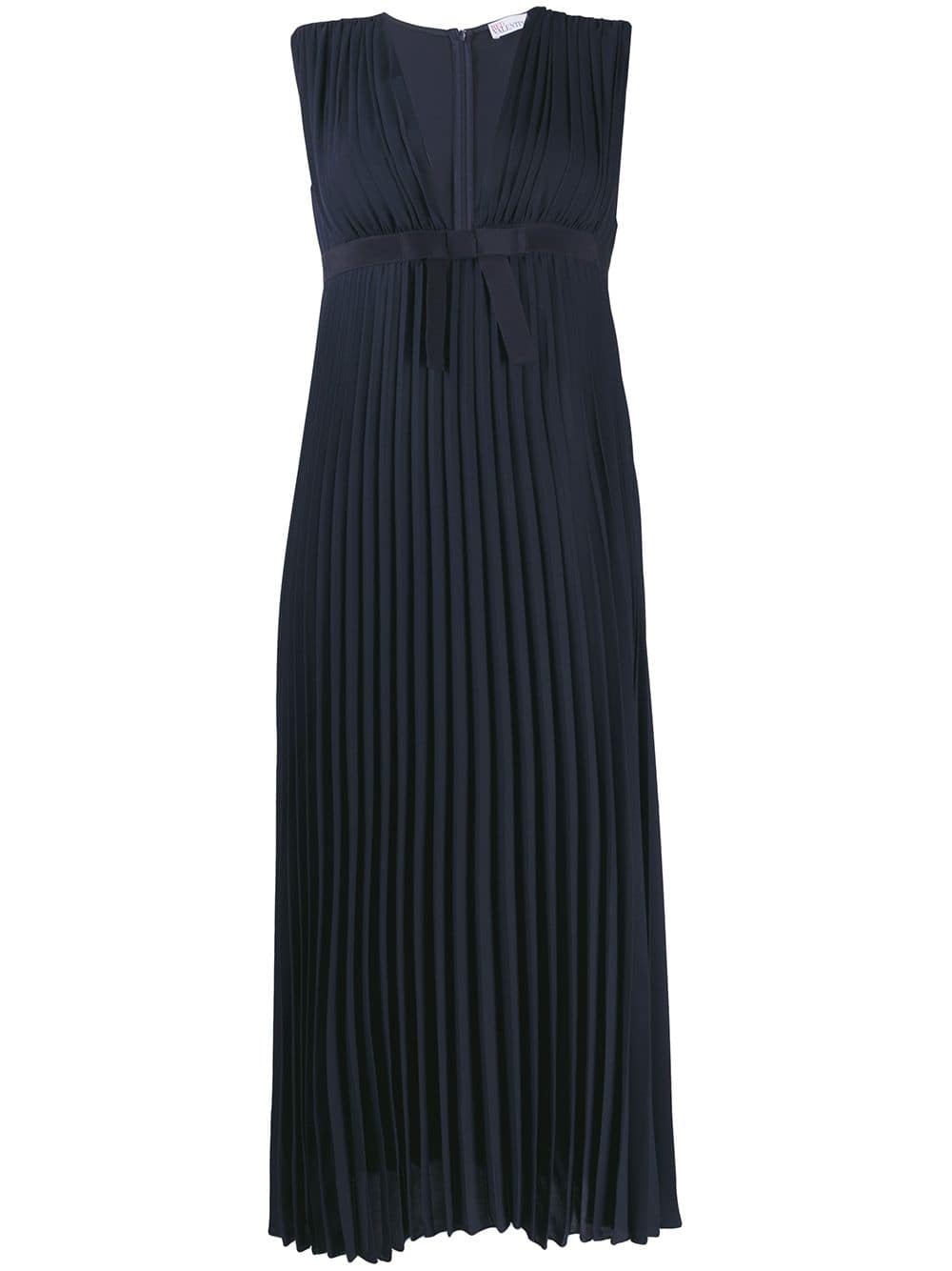 Red Valentino – Pleated Midi Dress – Blue