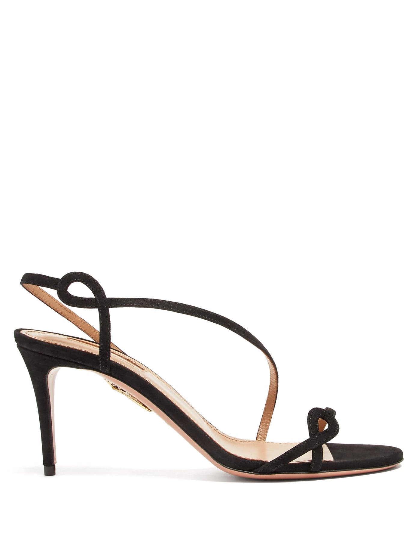 Aquazzura – Serpentine 75 Suede Sandals