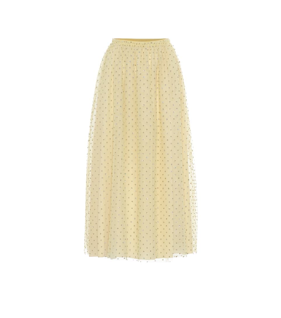 Red Valentino – Tulle Midi Skirt