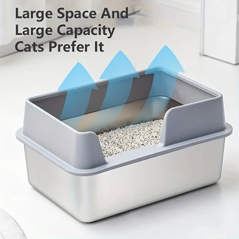 Stainless Steel Cat Litter Box thumbnail 4