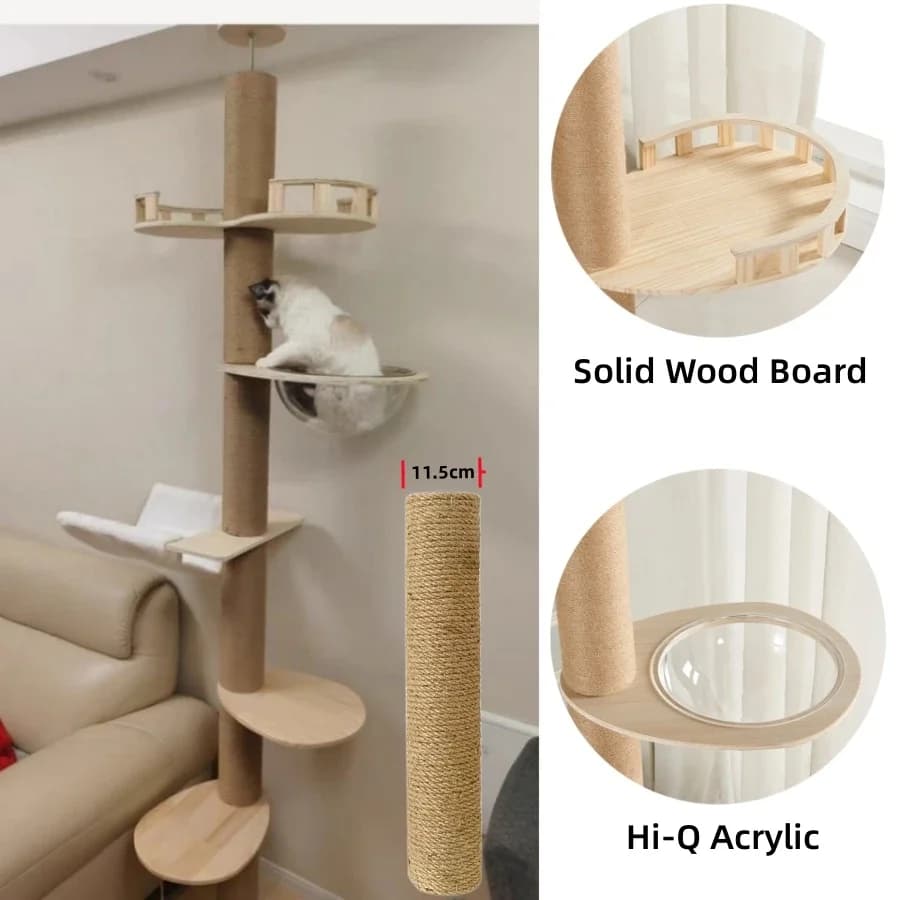 Adjustable Cat Tree Tower thumbnail 3
