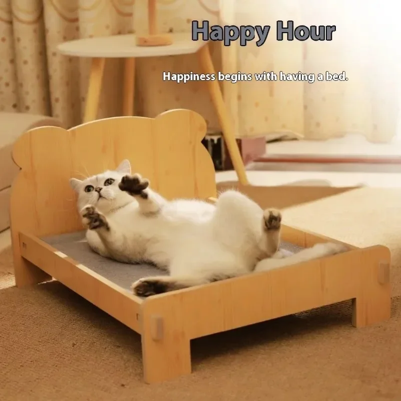 Solid Wood Cat Bed thumbnail 4