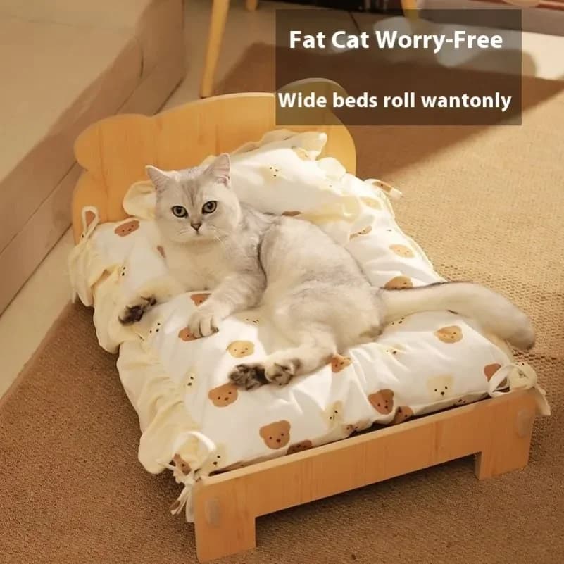 Solid Wood Cat Bed thumbnail 2