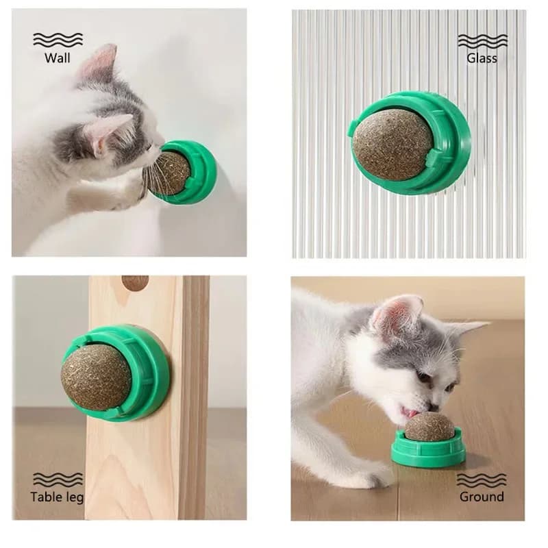 Catnip Wall Stick-on Ball thumbnail 2
