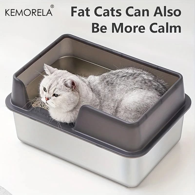 Stainless Steel Cat Litter Box thumbnail 2