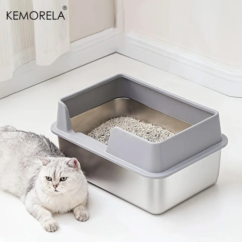 Stainless Steel Cat Litter Box