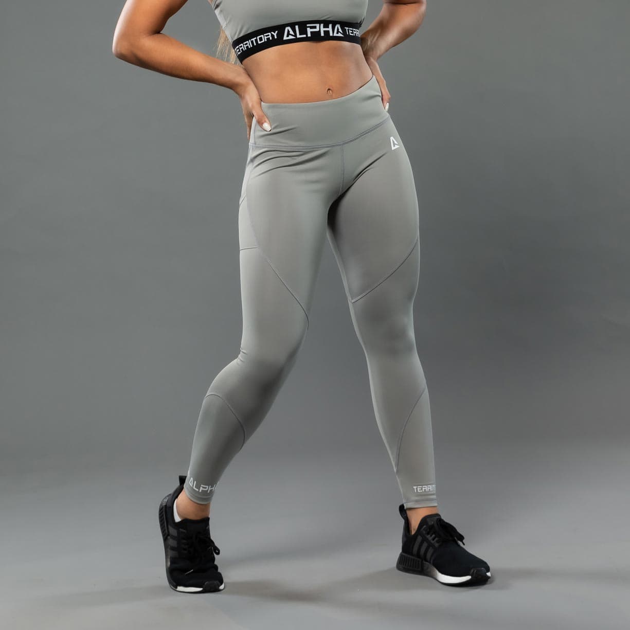 Middle Gray ALPHA Women’s High Waist Leggings