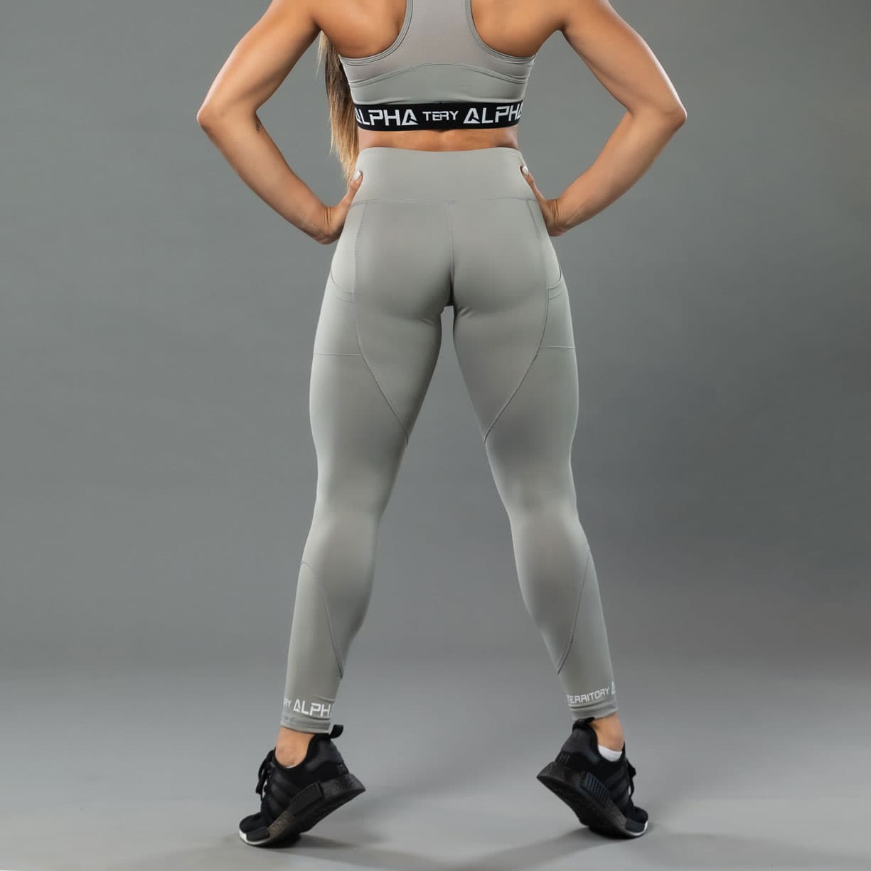 Middle Gray ALPHA Women’s High Waist Leggings thumbnail 4