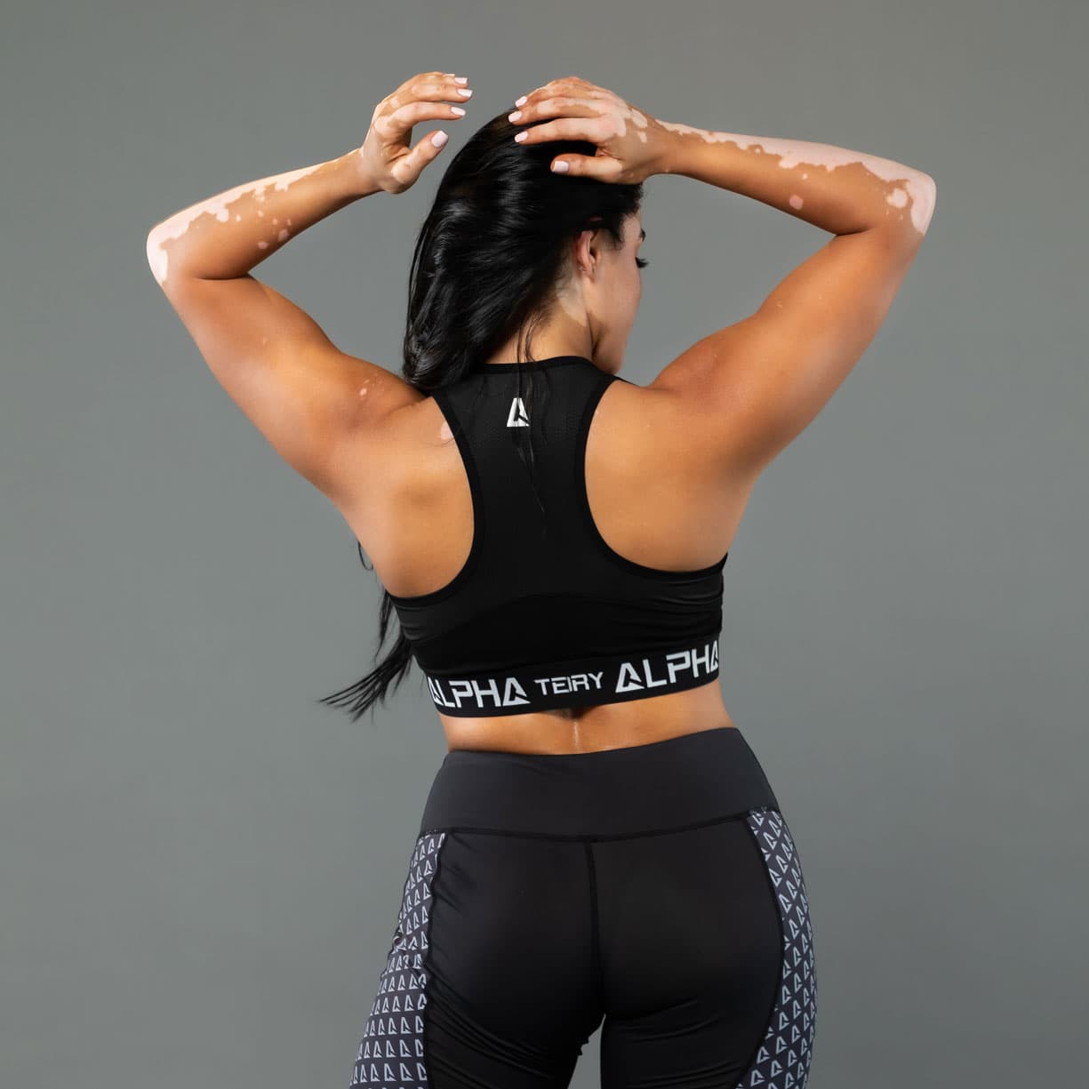Black ALPHA Women’s Full Sports Bra thumbnail 3