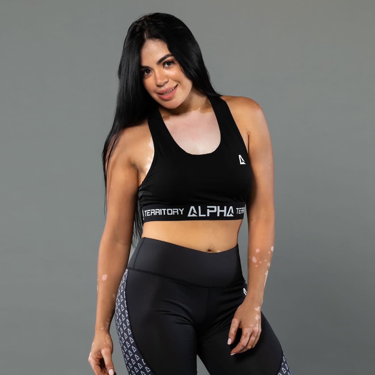 Black ALPHA Women’s Full Sports Bra thumbnail 4