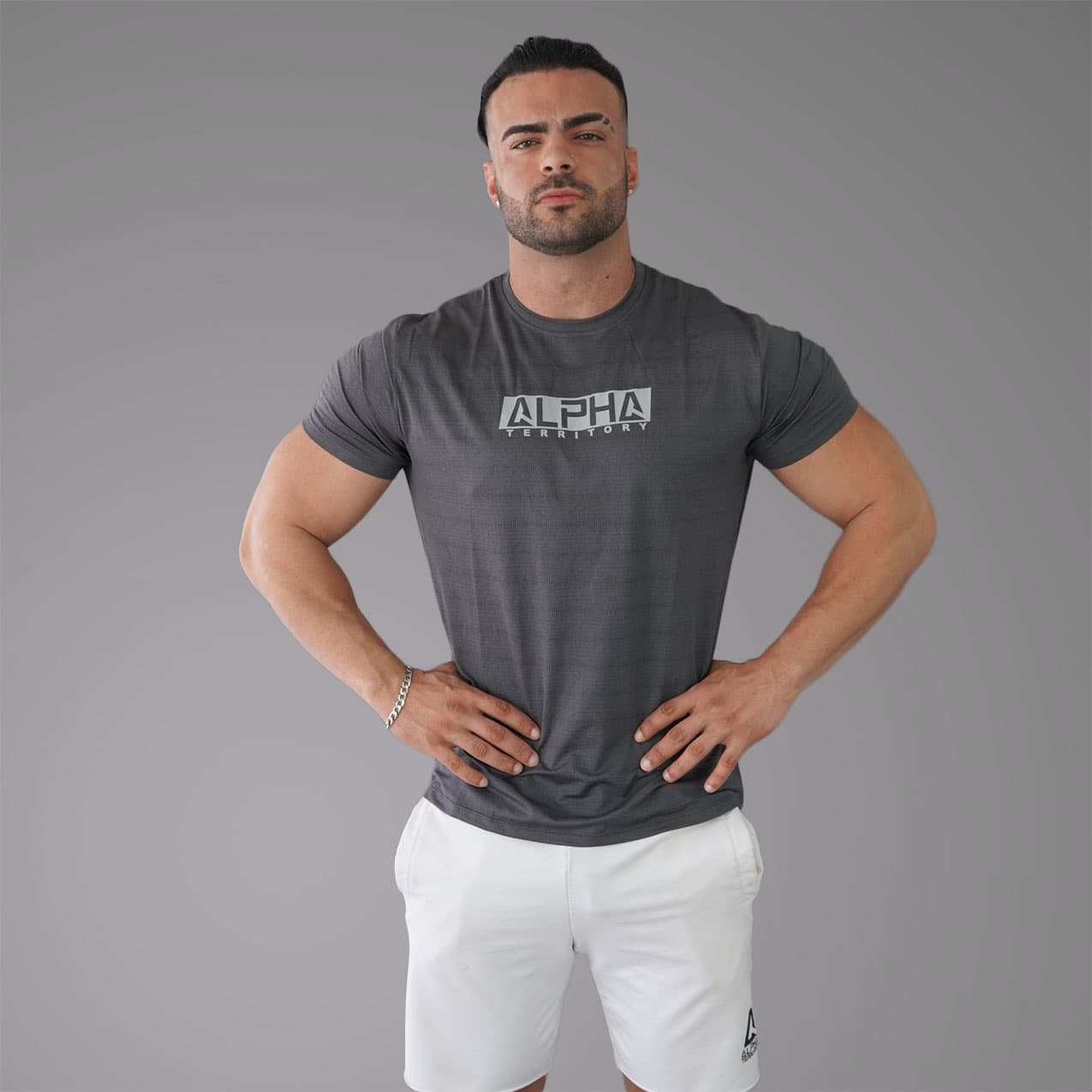 Dark Gray ALPHA Men’s Fresh T-Shirt thumbnail 4