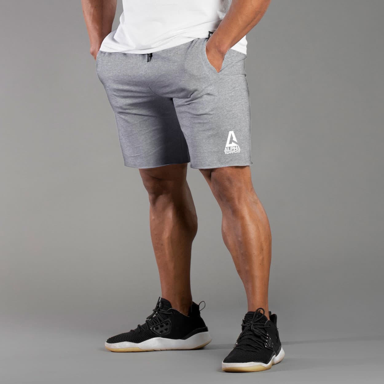 Middle Gray ALPHA Men’s Shorts thumbnail 2