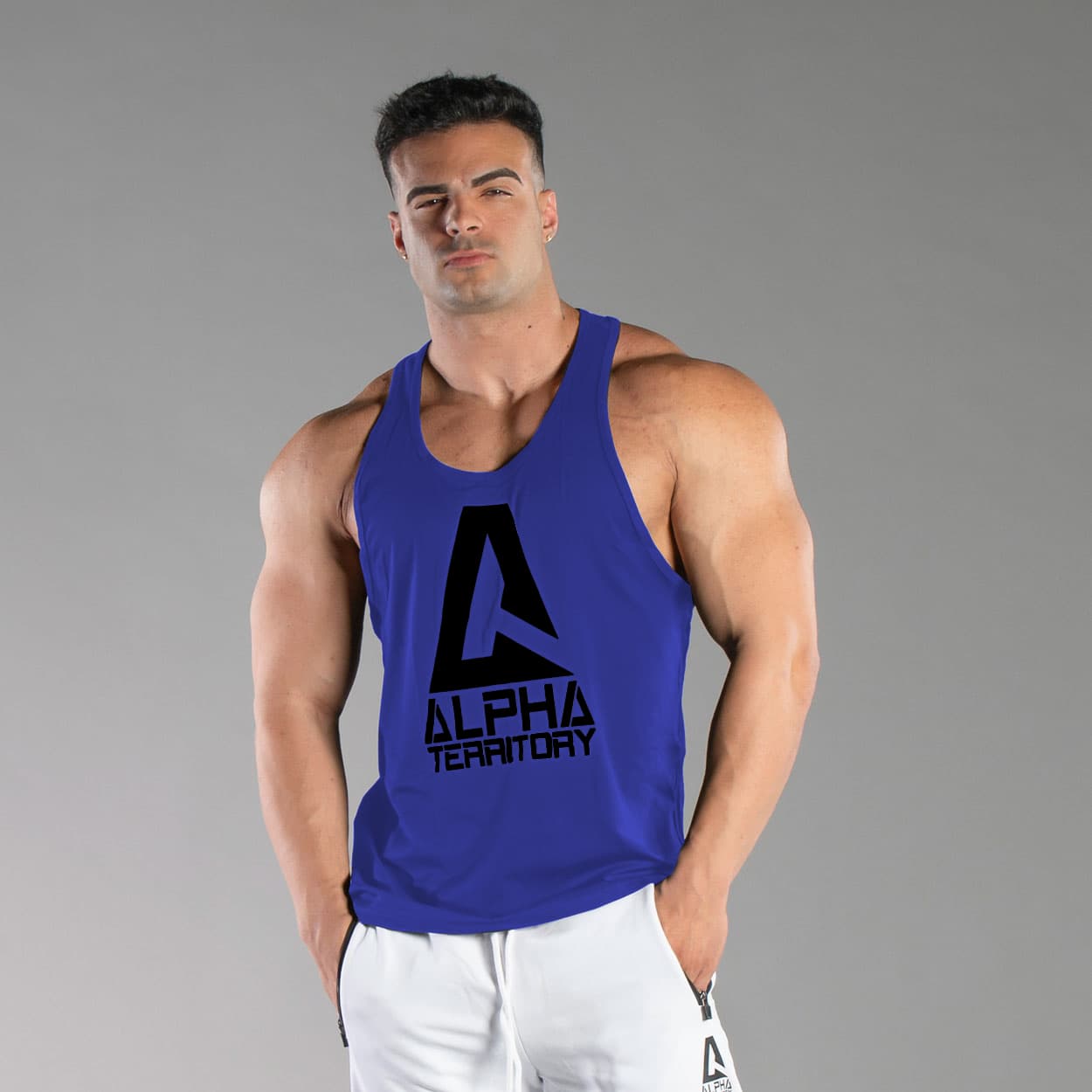 Royal Blue ALPHA Men’s Tank Top thumbnail 4