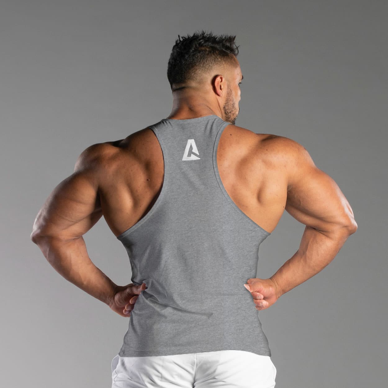 Middle Gray ALPHA Men’s Tank Top thumbnail 3