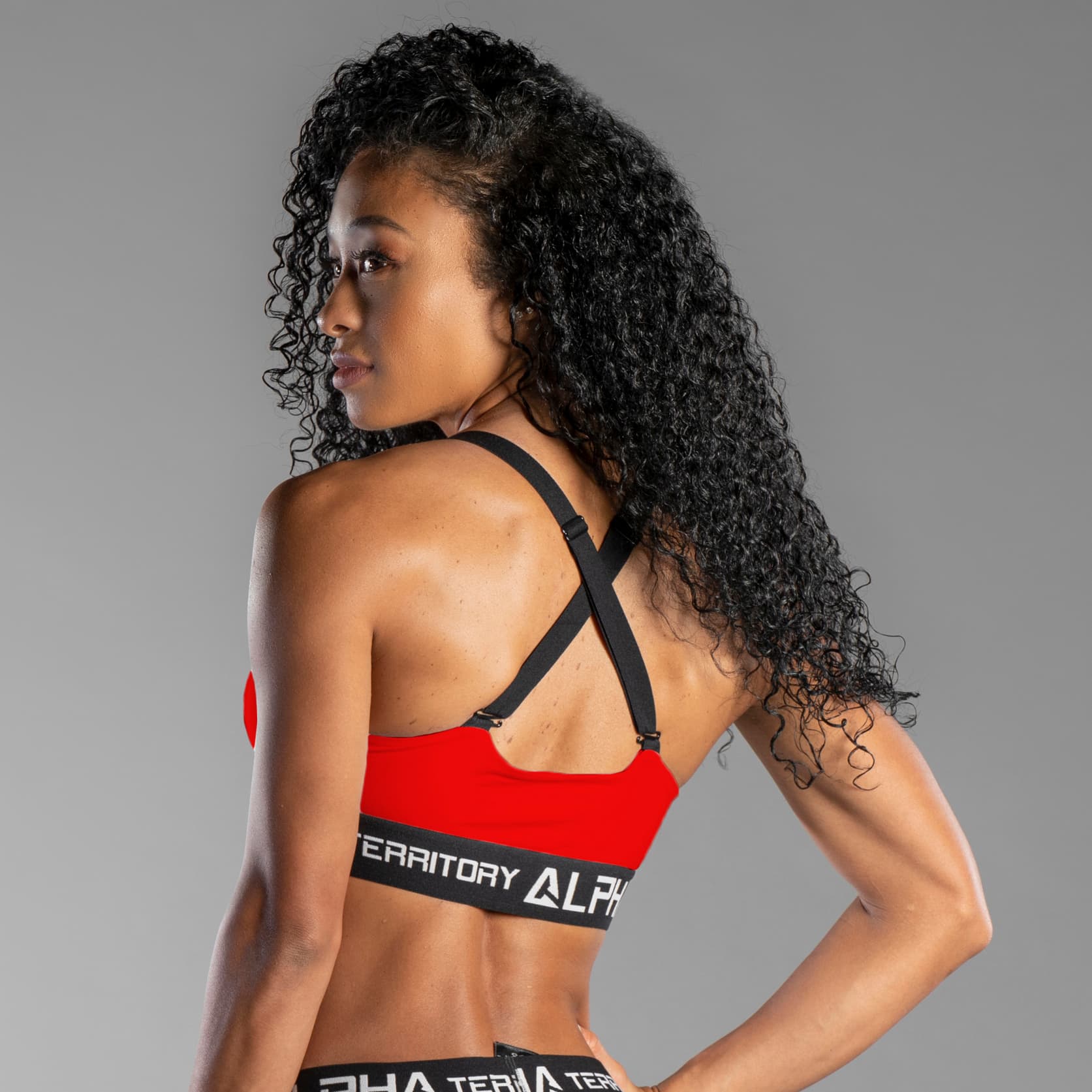 Scarlet Red ALPHA Women’s Sports Bra thumbnail 3