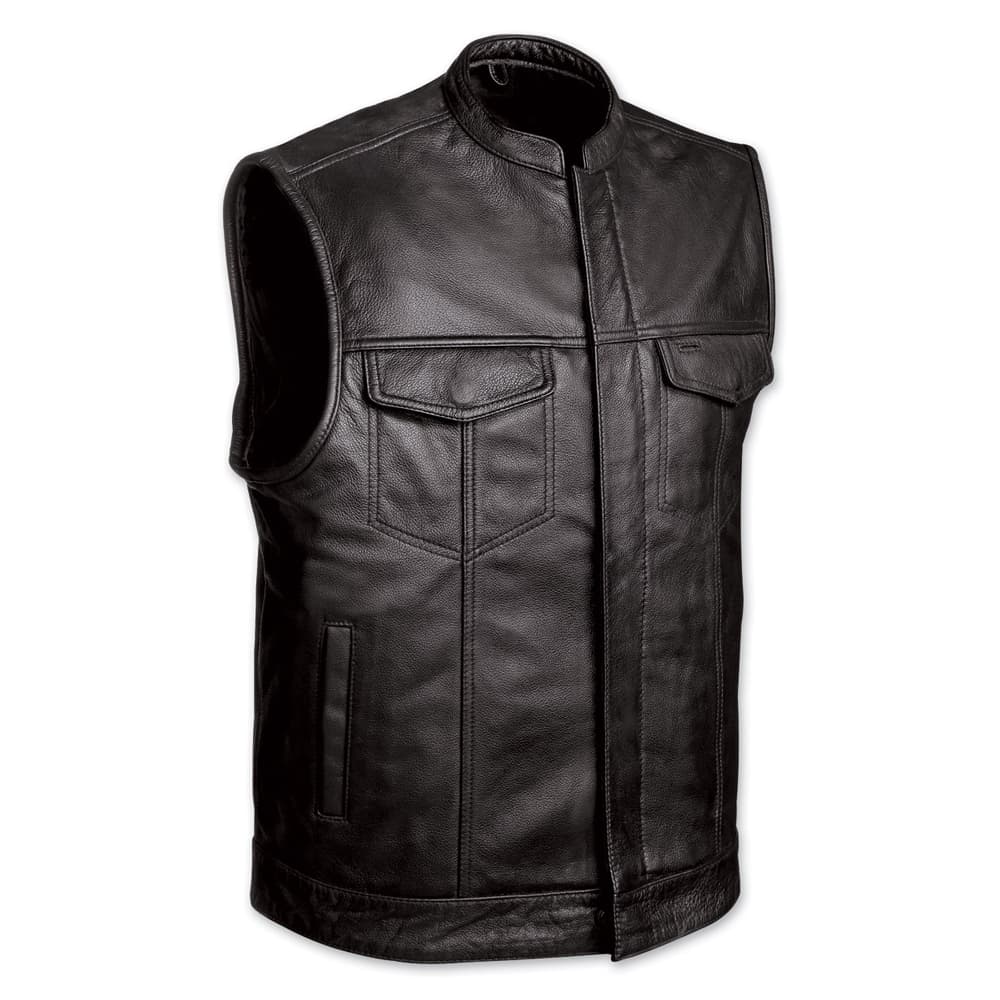 Black Leather Vest