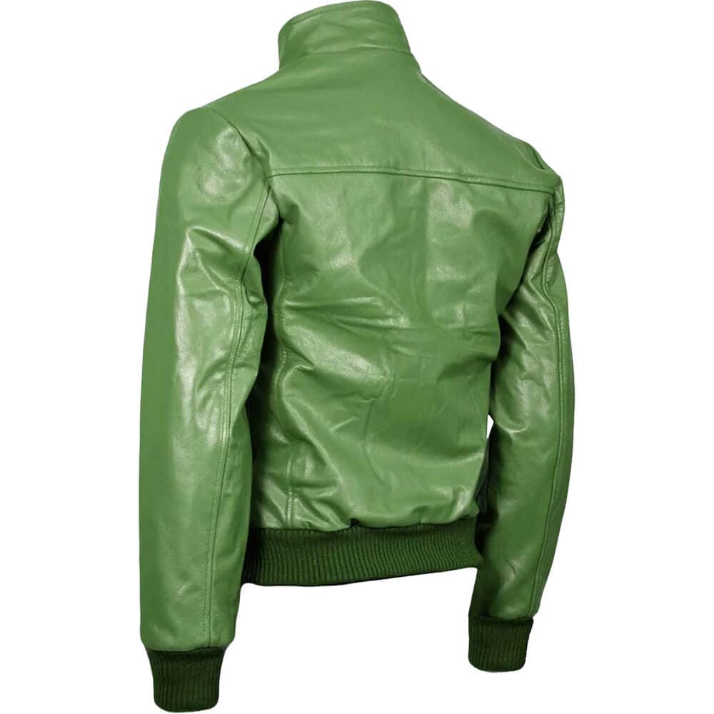 Green Leather Jacket thumbnail 2