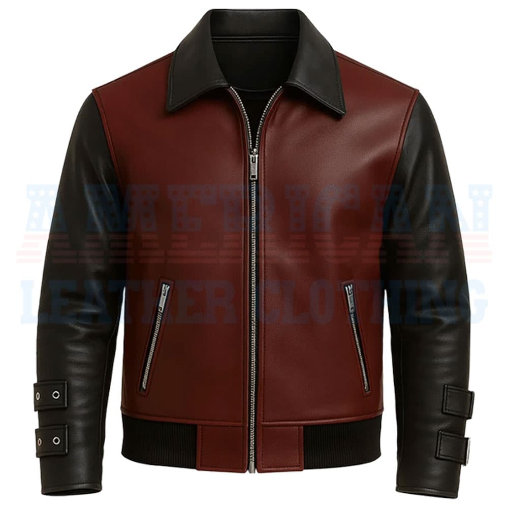 Burgundy Leather Jacket