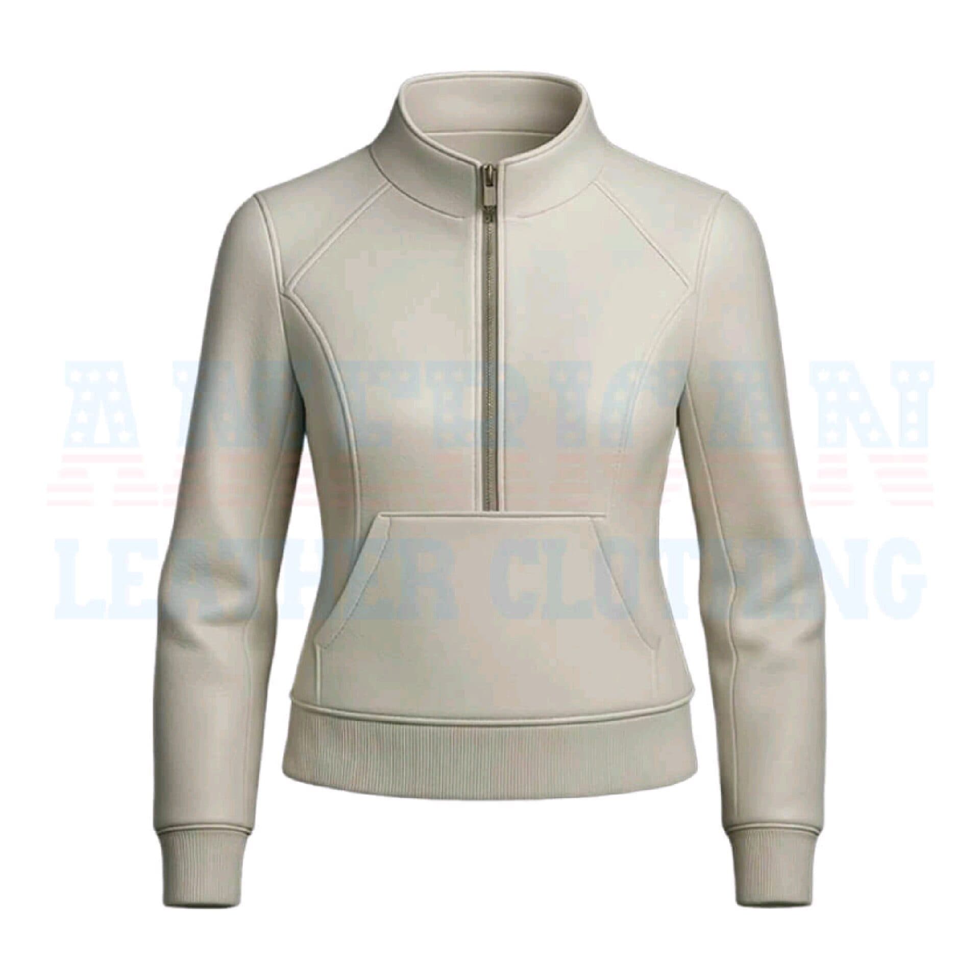 Leather Bomber Jacket Women​