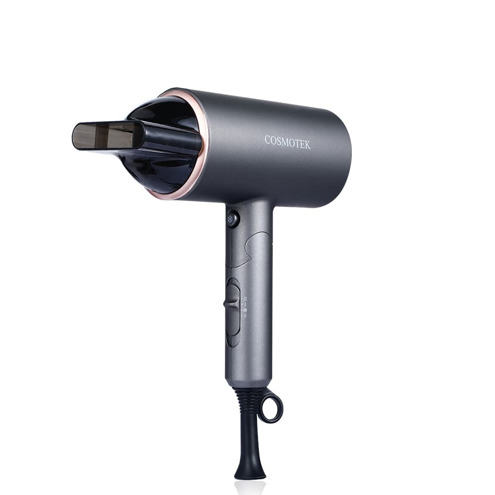 COMBO Hair Dryer &amp; Hair Ceramic Straightener 2-in-1 Digital LCD 265-450°F Straightening Flat Iron &amp; Curling Iron for All Hair Type – Professional Hair Dryer – Negative Ionic Technology – (Styling Set) – Cool Button, Damage Free Hair with Constant Temperature thumbnail 3