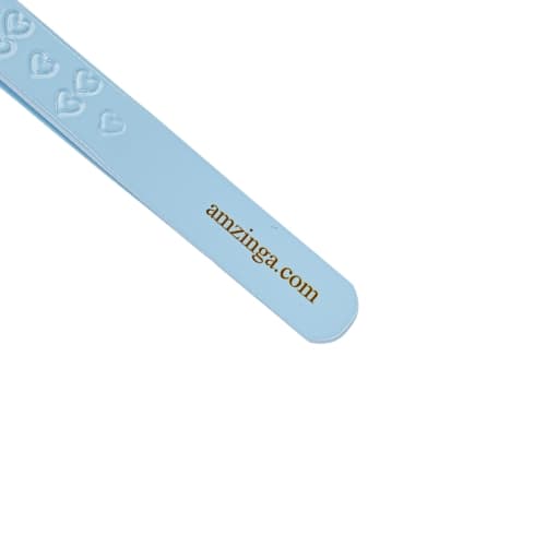 Extensions Tweezer Lash Precision Tweezers, Japanese Steel Dolphin-shaped Tip, False Lashes Application Tools (Baby Blue) thumbnail 4