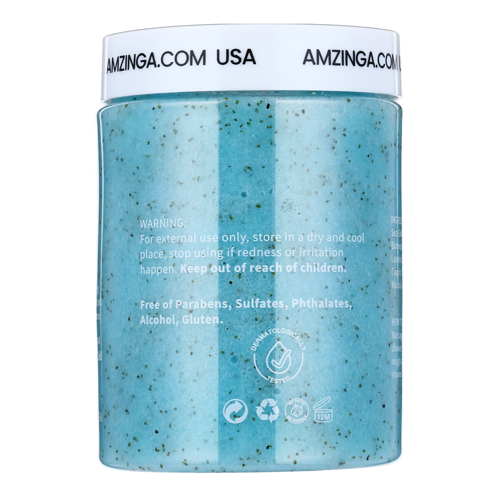 Peppermint Body Scrub- Natural Exfoliating Salt Scrub &amp; Body and Face Souffle helps with Moisturizing Skin, Acne, Cellulite, Dead Skin Scars, Wrinkles (16.7 oz) thumbnail 4
