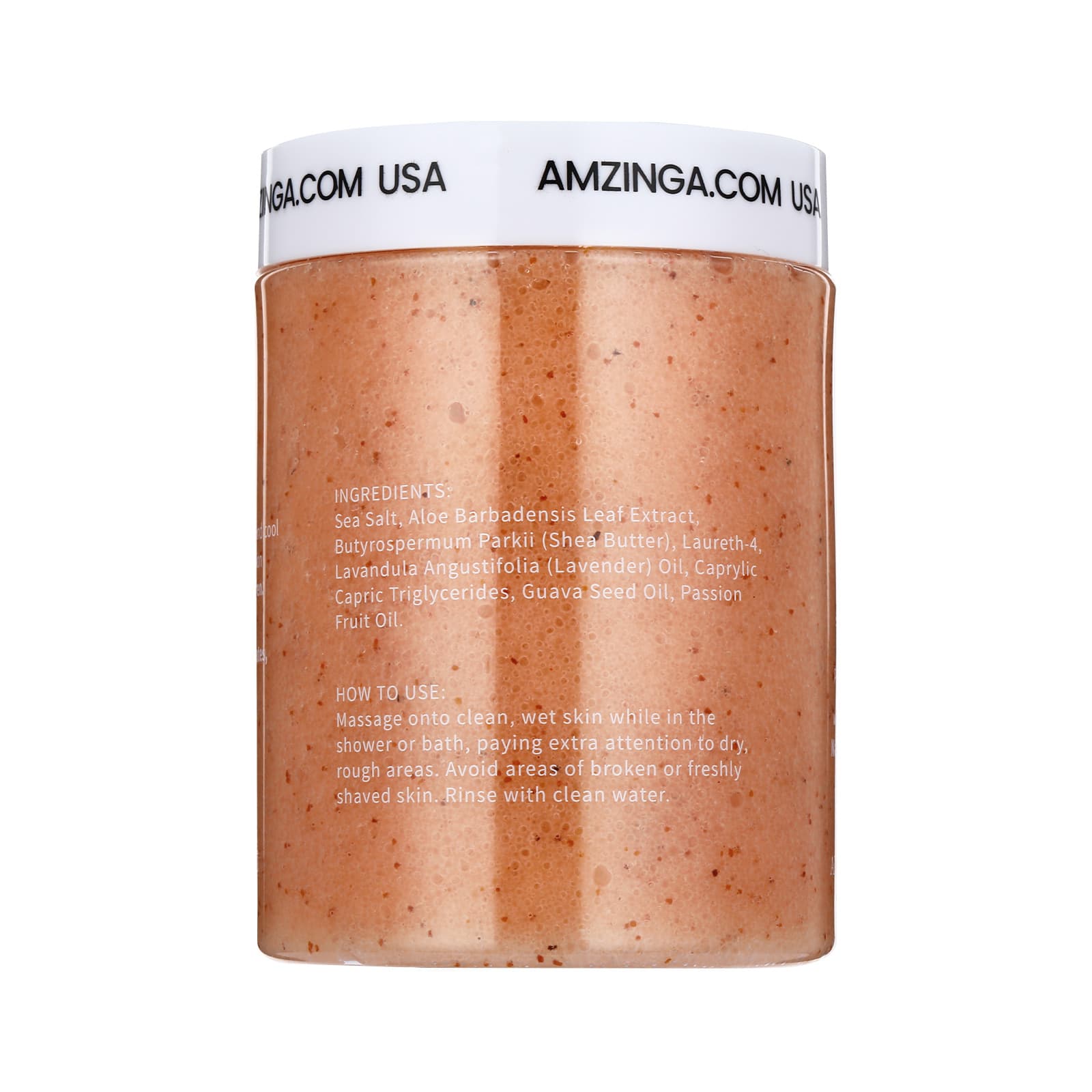 Passion Fruit Body Scrub- Natural Exfoliating Salt Scrub &amp; Body and Face Souffle helps with Moisturizing Skin, Acne, Cellulite, Dead Skin Scars, Wrinkles (16.7 oz) thumbnail 4