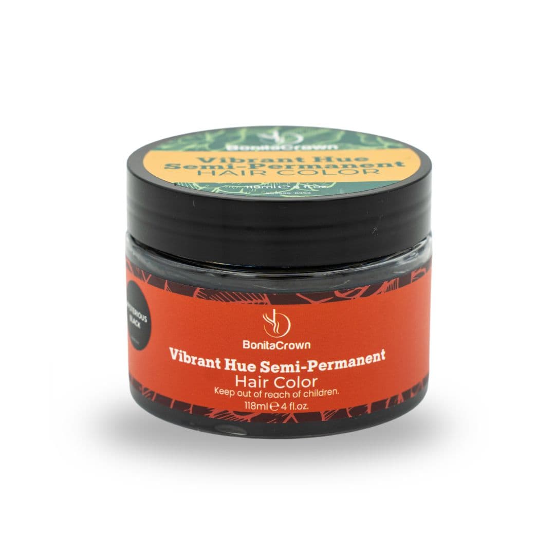 Mysterious Black Semi-Permanent Hair Color – BonitaCrown 4oz | Professional Use Hair Dye with Nourishing Oils | Vibrant, Long-Lasting Color | Made in USA thumbnail 3