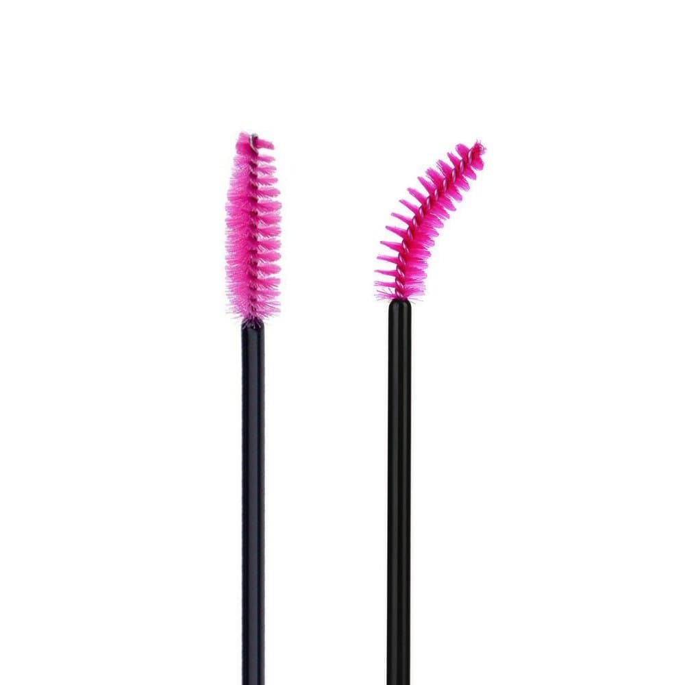 100PCS Disposable Eyelash Brushes, Adjustable Mascara Wands Makeup Applicator, Eyelash Spoolies Brushes for Eyelash Extensions and Eyebrows (red) Bonita Crown thumbnail 2