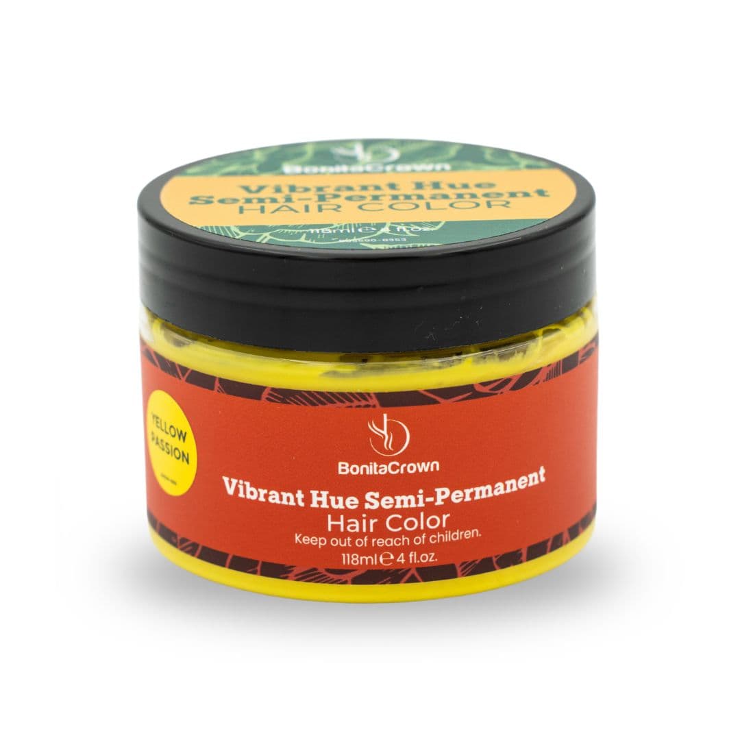 Yellow Passion Semi-Permanent Hair Color – BonitaCrown 4oz | Professional Use Hair Dye with Nourishing Oils | Vibrant, Long-Lasting Color | Made in USA thumbnail 3