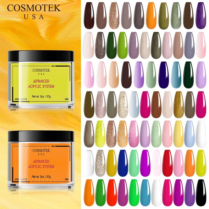 Advanced Acrylic System 2oz/57g (166-2), Clear Acrylic Nail Dipping Powder for Acrylic Nail Extension thumbnail 3