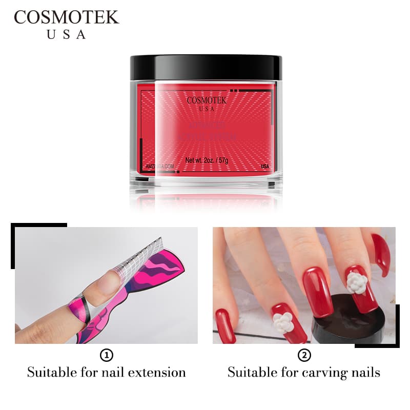 Advanced Acrylic System 2oz/57g (22-2), Clear Acrylic Nail Dipping Powder for Acrylic Nail Extension thumbnail 2