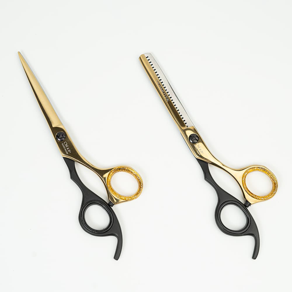 Professional Hair Cutting Scissors Set – Thinning/Texturizing Shears Set – 6.5” Overall Length, Razor Edge Barber Scissors For Men &amp; Women – Premium Shears For Salon &amp; Home Use