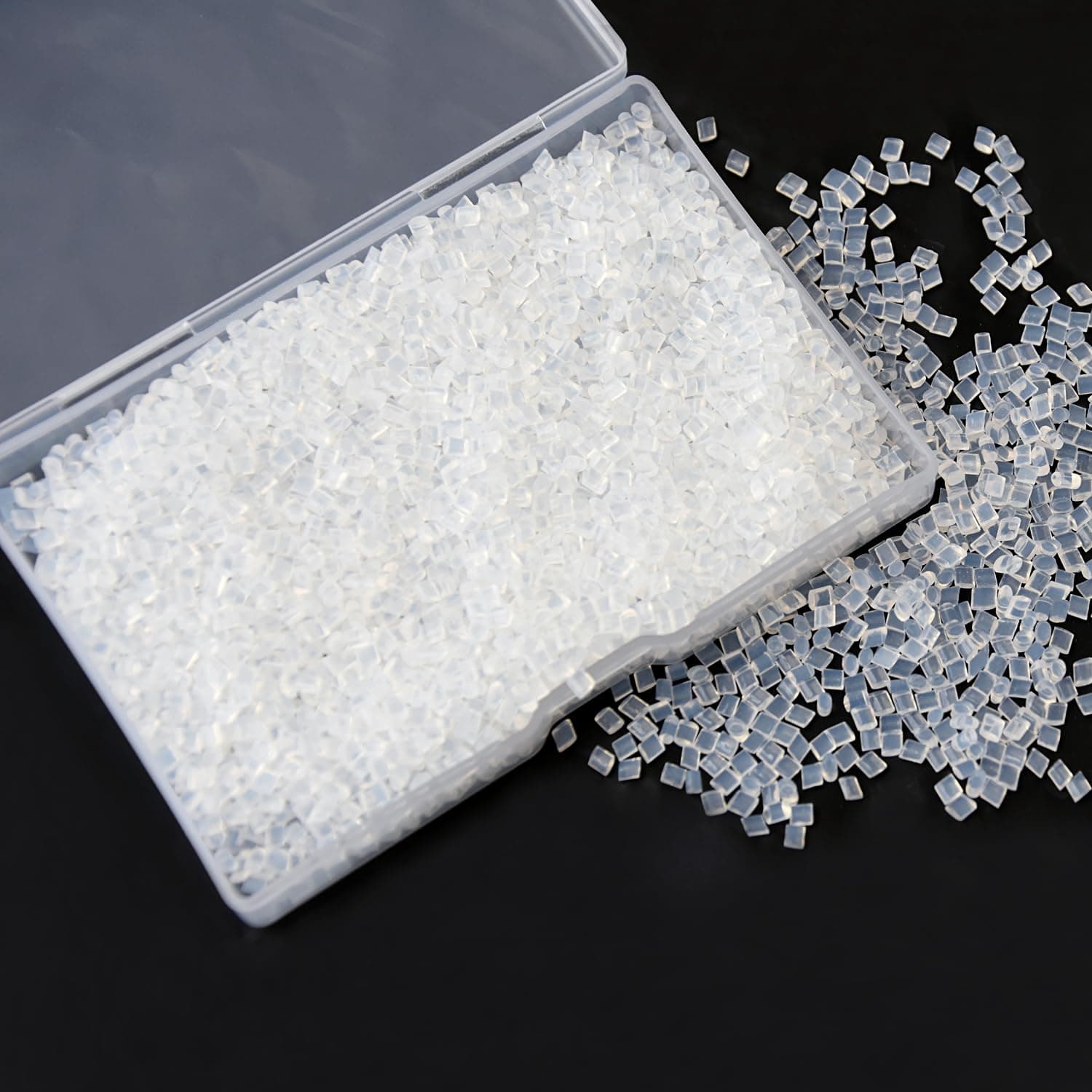 500g Keratin Glue Pellets for Hair Extensions – Transparent Beige Hot Fusion Granules for I-Tip, Flat Tip, Nail Tip, and Wig Making – Strong Hold, Professional Salon thumbnail 3