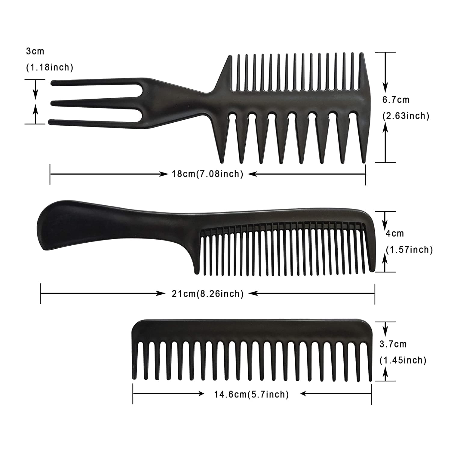 10 Pieces Hair Stylists Professional Styling Comb thumbnail 2