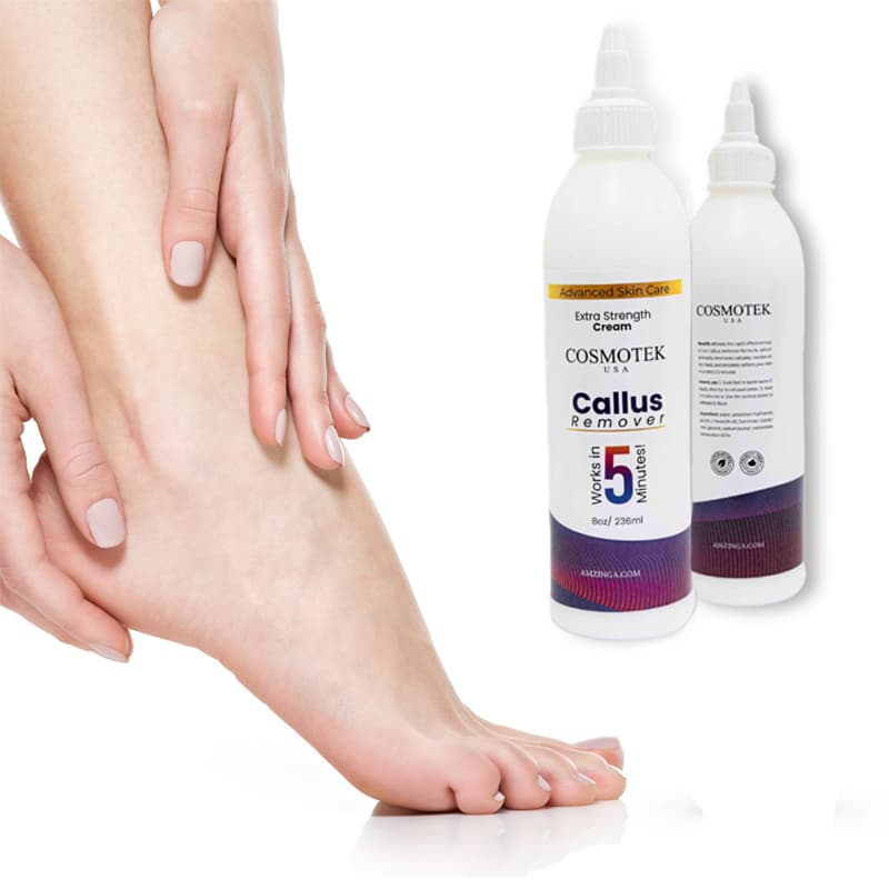 Professional Callus Remover for Feet – 8 Oz, Original, Powerful Formulation – Extra Strength Gel, Works in 5 Min , Home Pedicure Foot Spa Results – Cracked &amp; Dead Dry Skin Supplies thumbnail 3