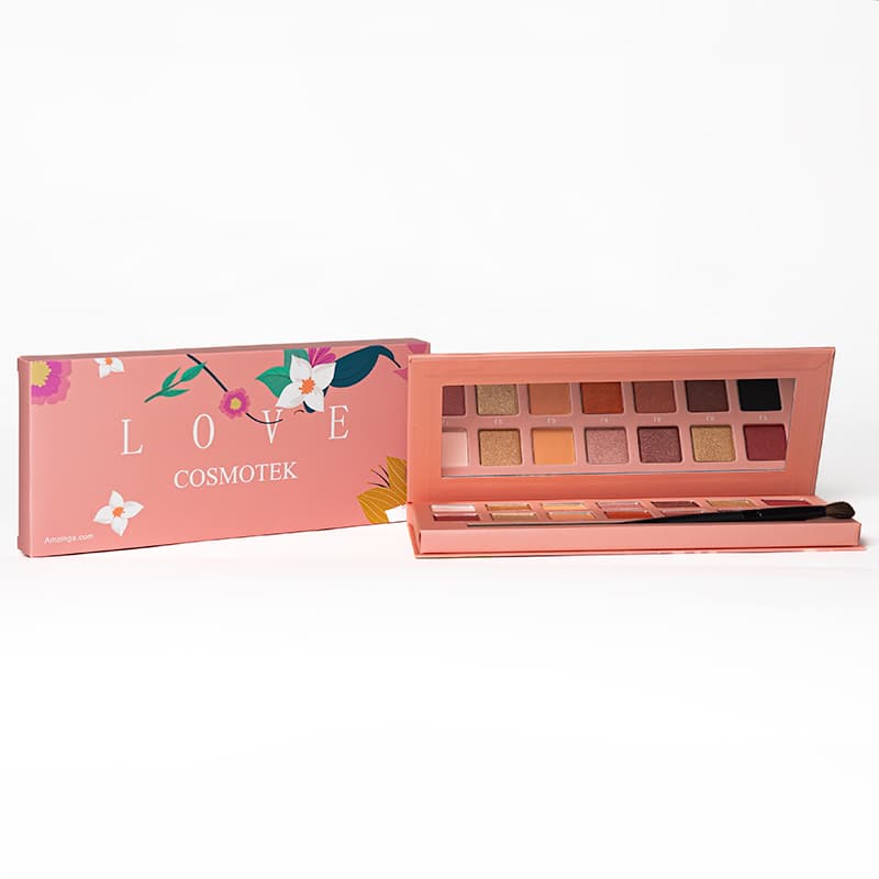 Professional 14 Colors Nude Eyeshadow Palette Long Lasting Multi Reflective Shimmer Matte Glitter Pressed Pearls Eye Shadow Makeup Pallet Kit included Brush – LOVE