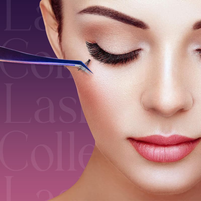 Lash Tweezers For Eyelash Extensions Pink Ice Crack 45 Degrees Tweezers For Making Volume And Classic Fans 1 PCS Professional Individual Lashes Tweezer thumbnail 2