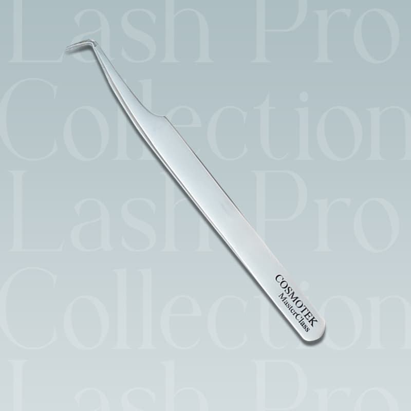 Lash Tweezers for Eyelash Extensions, 90 Degree Tweezers for Mega Volume Lashes Extensions, GREY thumbnail 3