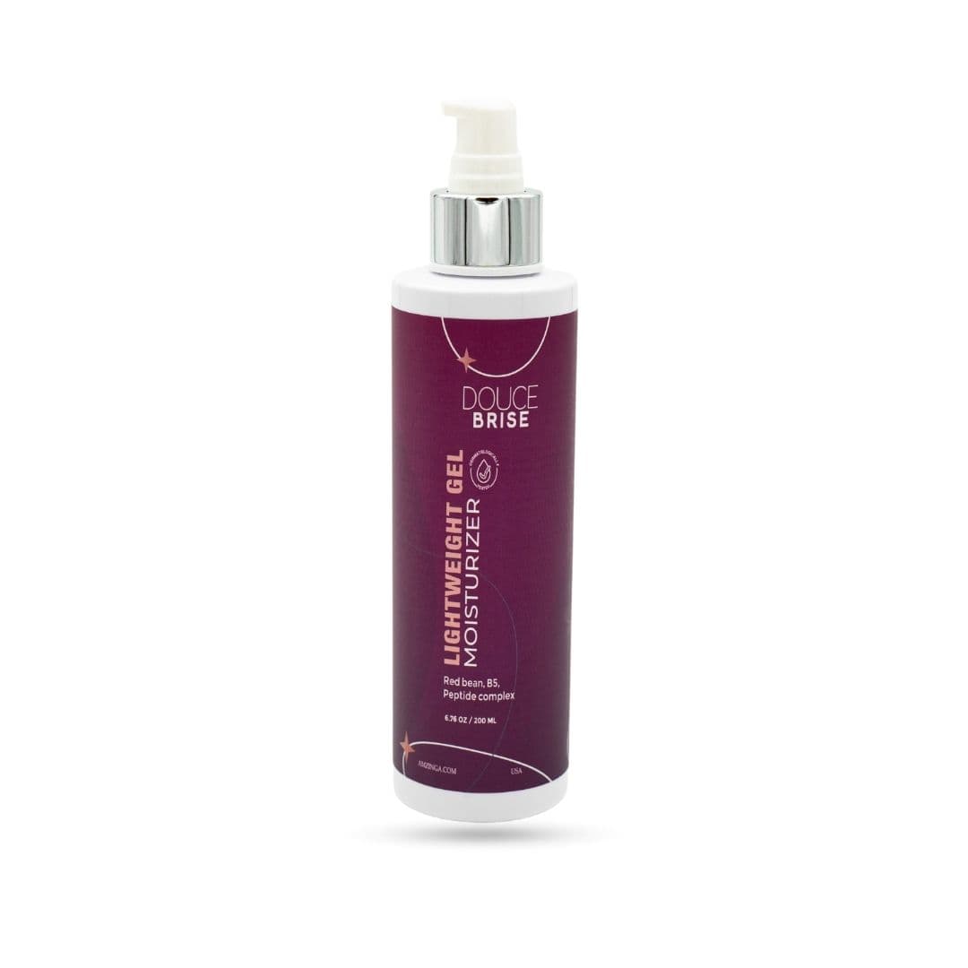 Douce Brise Lightweight Gel Moisturizer – Hydrating Face Cream with Red Bean, Vitamin B5 &amp; Peptide Complex – Non-Greasy Daily Gel Moisturizer for Oily, Combination &amp; Normal Skin – Great for Men’s Post-Shave &amp; Summer Use (200ml)