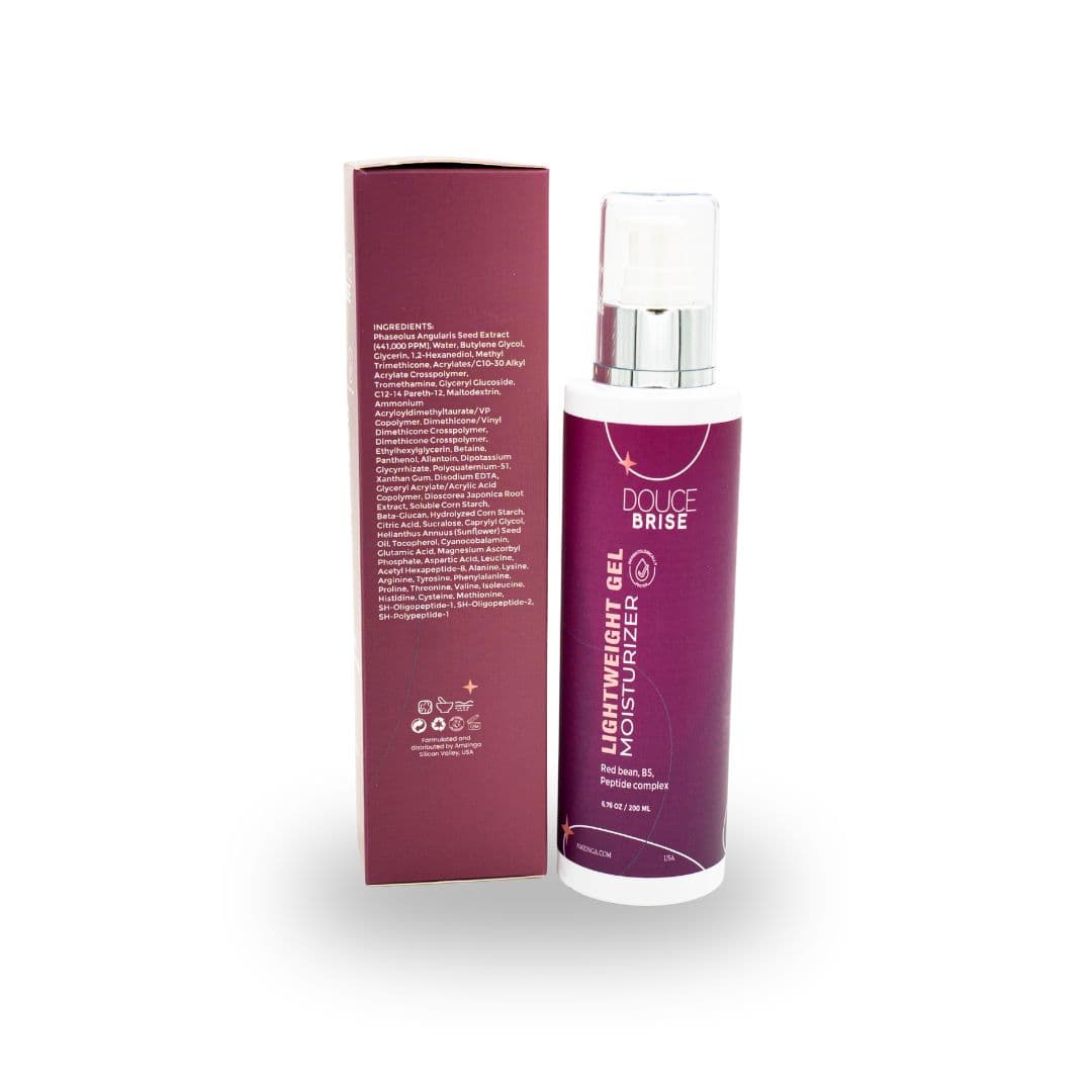 Douce Brise Lightweight Gel Moisturizer – Hydrating Face Cream with Red Bean, Vitamin B5 &amp; Peptide Complex – Non-Greasy Daily Gel Moisturizer for Oily, Combination &amp; Normal Skin – Great for Men’s Post-Shave &amp; Summer Use (200ml) thumbnail 4