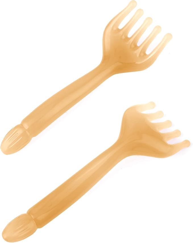 2PCS Manual Five-Claw Head Scalp Massager Gua Sha Comb – Portable Handheld Resin Stress Relief Massage Tool for Hair &amp; Relaxation – Scalp Stimulator (2 Pack) thumbnail 2