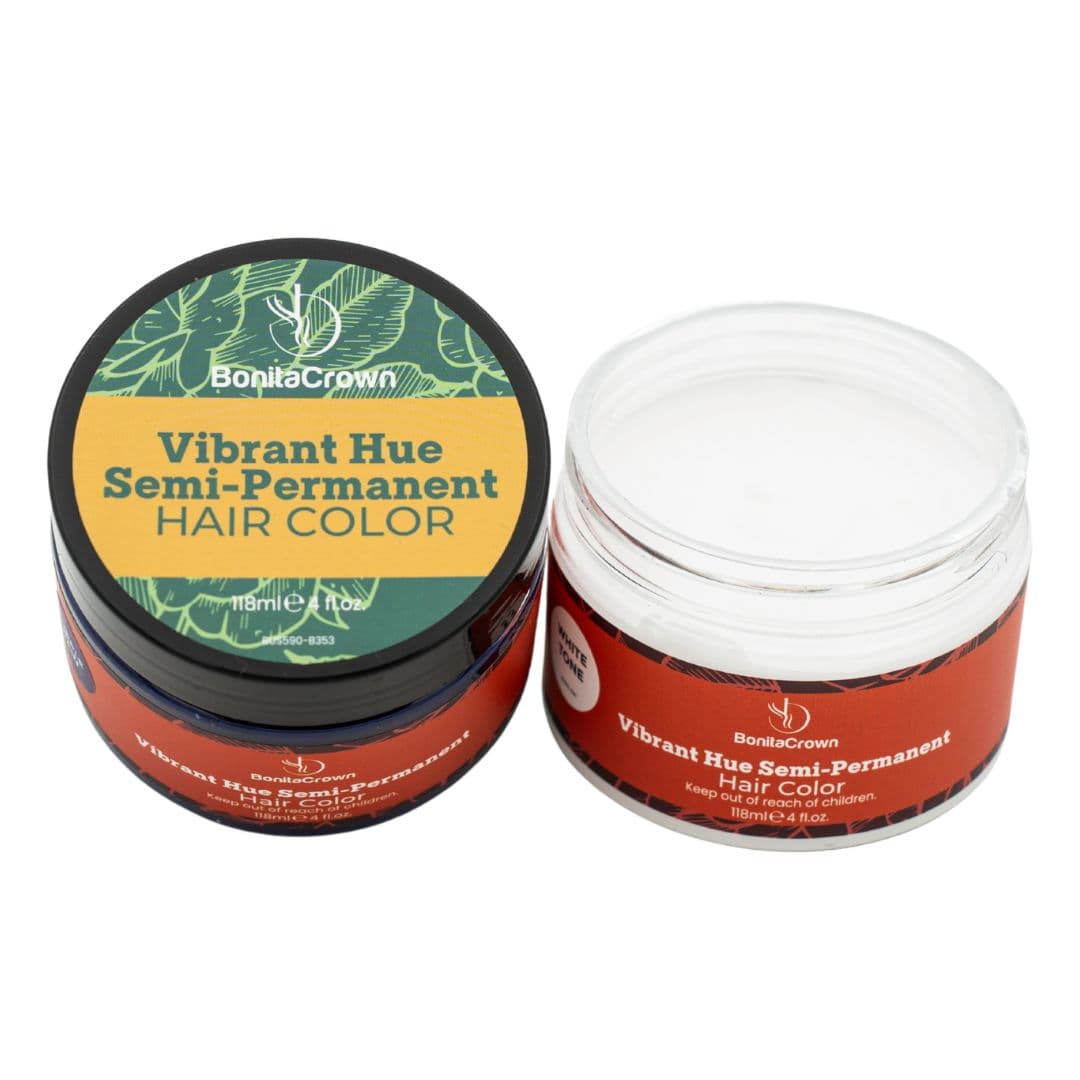 White Tone Semi-Permanent Hair Color – BonitaCrown 4oz – Professional Use Hair Dye with Nourishing Oils – Vibrant, Long-Lasting Color thumbnail 3