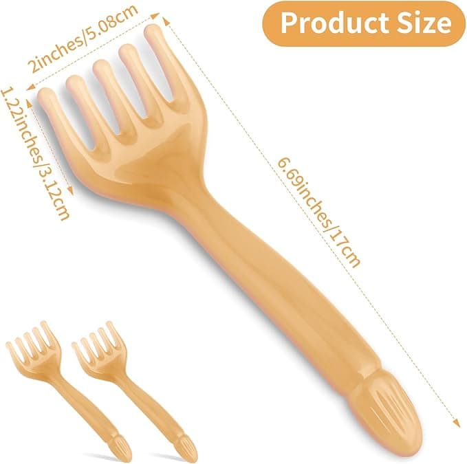 2PCS Manual Five-Claw Head Scalp Massager Gua Sha Comb – Portable Handheld Resin Stress Relief Massage Tool for Hair &amp; Relaxation – Scalp Stimulator (2 Pack) thumbnail 4