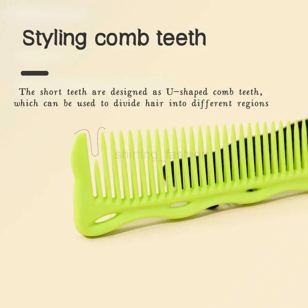 Professional Barber Haircut Comb – Salon &amp; Hairdresser Styling – Green – Fine Tooth Cutting Comb for Precision Haircuts thumbnail 3